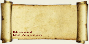 Jesenka Zafirović vizit kartica